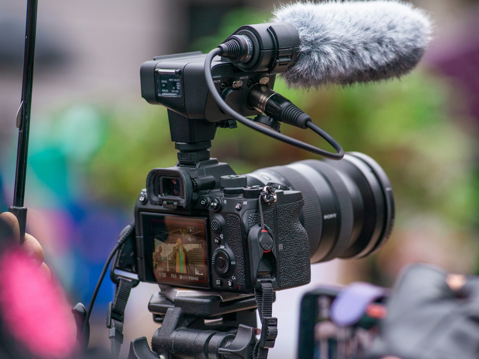 YouTube marketing setup with camera and microphone for local businesses and creators