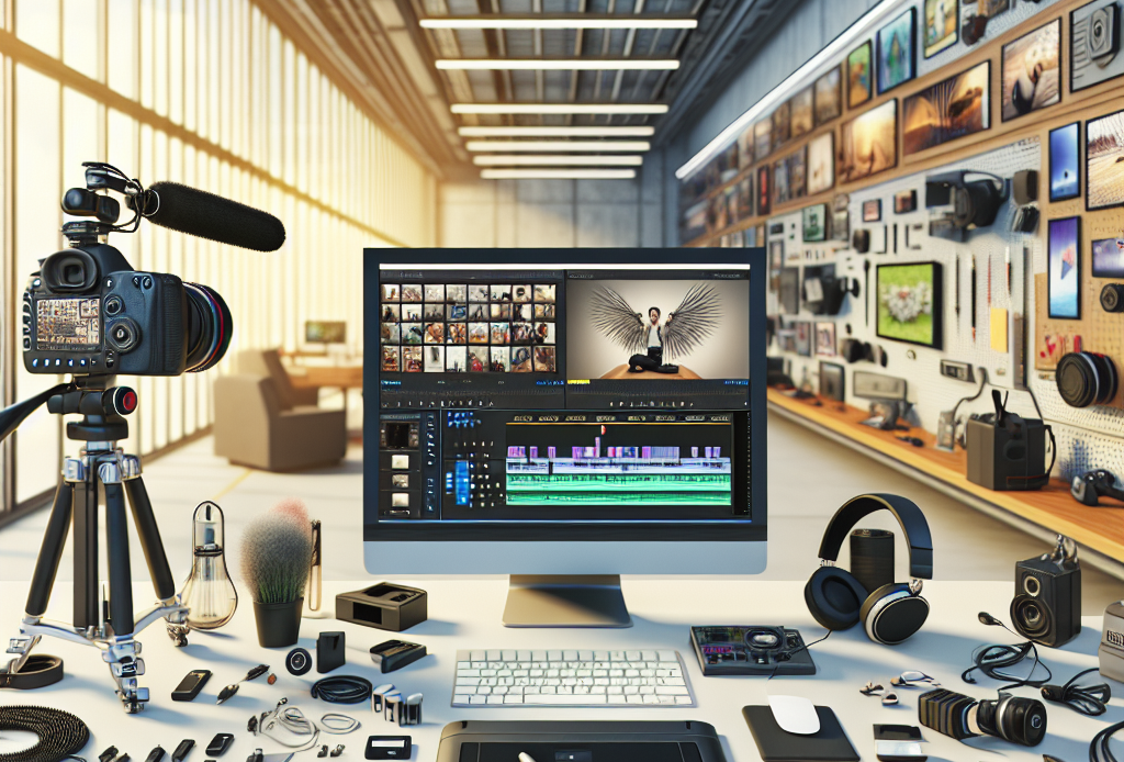 Professional video production setup for brand storytelling and social content